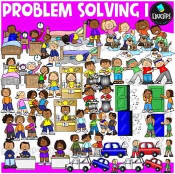 Problem Solving 1 - Problems & Solutions Clip Art Set {Educlips Clipart}