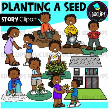 Planting A Seed - Short Story Clip Art Set {Educlips Clipart}