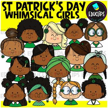 St Patrick's Day Peekers Clip Art Set {Educlips Clipart}