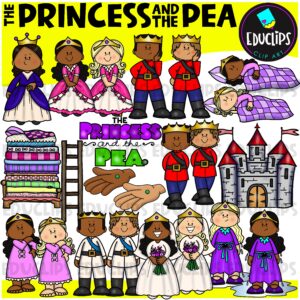 The Princess And The Pea Clip Art Bundle {Educlips Clipart}