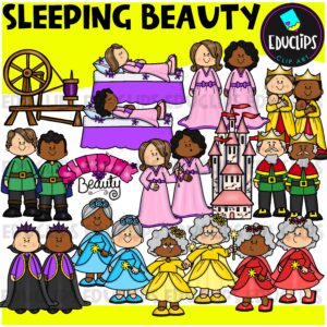Sleeping Beauty Clip Art Bundle {Educlips Clipart}