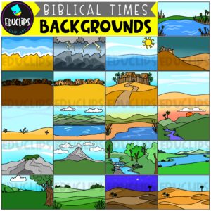 Biblical Times BACKGROUNDS - Clip Art Set {Educlips Clipart}