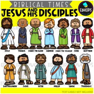 Biblical Times DISCIPLES - Clip Art Set {Educlips Clipart}
