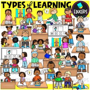 Types Of Learning Clip Art Set {Educlips Clipart}