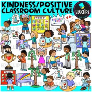 Positive Classroom Culture | Social Emotional Clipart Set {Educlips Clipart}