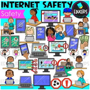 Internet Safety Clip Art Set {Educlips Clipart}