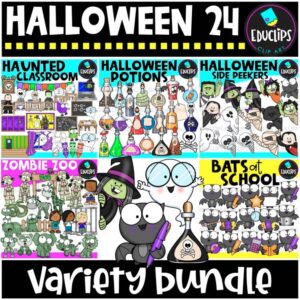 Halloween 24 Clip Art Bundle {Educlips Clipart}