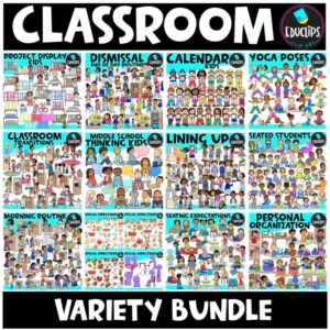 Classroom Clipart Bundle – Routines, Behavior, Students & Visual Supports