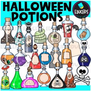 Halloween Potions Clip Art Set {Educlips Clipart}