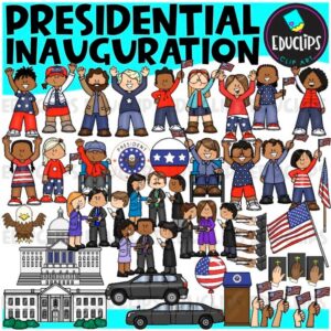 Presidential Inauguration Clipart Set {Educlips Clipart}