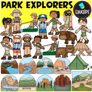 Park Explorers Clip Art Set {Educlips Clipart}