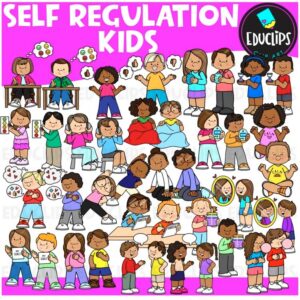 Self Regulation Kids Clipart | Calm Corner, SEL, Coping Skills Clip Art