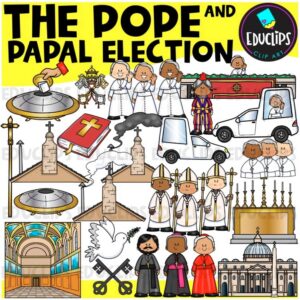 The Pope & Papal Election Clip Art Set {Educlips Clipart}