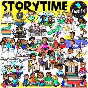 Story Time Clip Art Set {Educlips Clipart}
