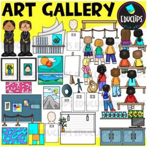Art Gallery Clip Art Set {Educlips Clipart}