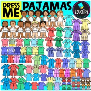 Dress Me | Dress Up Pajamas Clip Art Set {Educlips Clipart}
