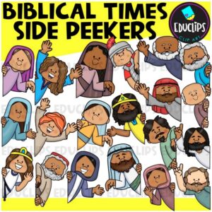 Biblical Times Side Peekers Clipart Set {Educlips Clipart}