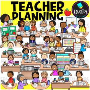Teacher Planning Clip Art Set {Educlips Clipart}