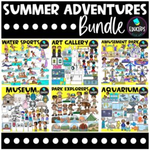 Summer Adventures Clipart Bundle {Educlips Clipart}