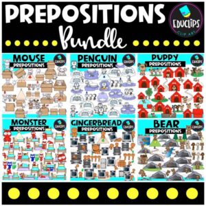 Animal Prepositions | Positional Words Clipart Bundle {Educlips}