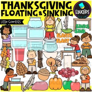 Thanksgiving Floating & Sinking | Fall Science Experiments {Educlips}