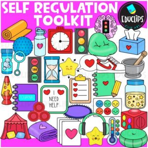 Self Regulation Toolkit Clipart | Calm Corner, SEL, Coping Skills Clip Art