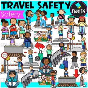 Travel Safety Clip Art Set {Educlips Clipart}