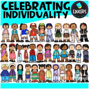 Celebrating Individuality | Social Emotional Clipart Set {Educlips Clipart}