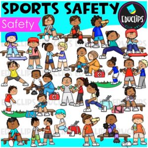 Sports Safety Clip Art Set {Educlips Clipart}