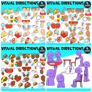 Visual Directions| Classroom Management  Clipart Set {Educlips Clipart}
